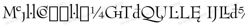 BernhardGotURW ExtLi字体转换